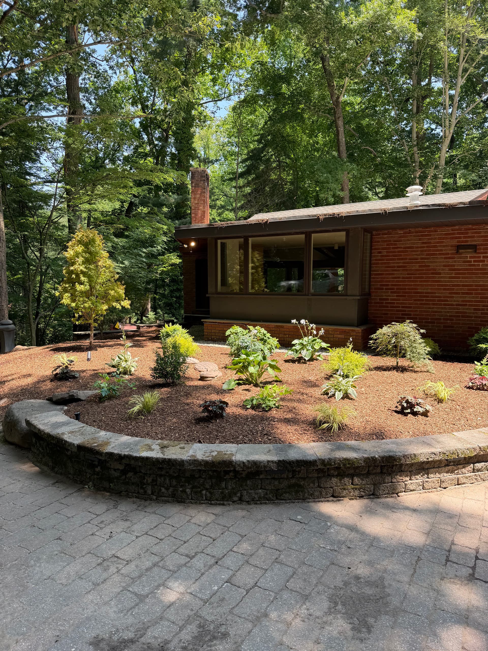 Gallery photos for Front Entrance Overhaul with Pavers, Bluestone and Landscape Lighting: Image #5