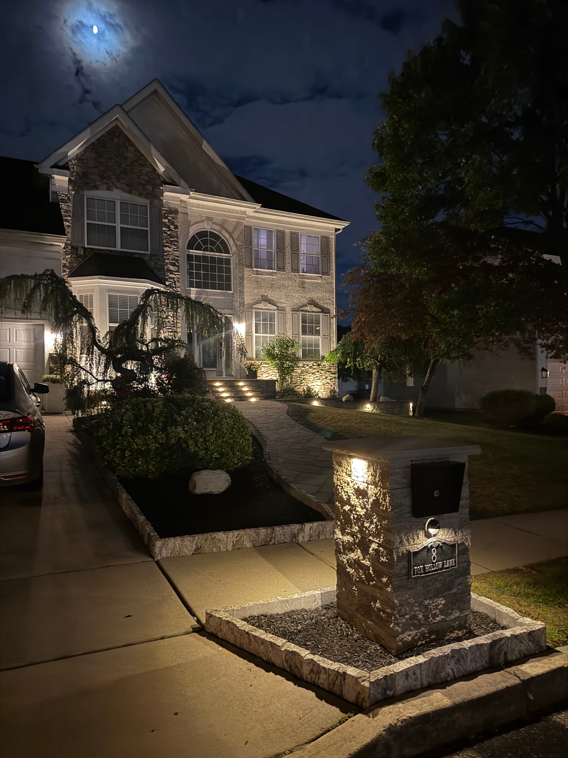 Gallery photos for Front Entry Hardscape and Lighting Overhaul in Sewell NJ: Image #9