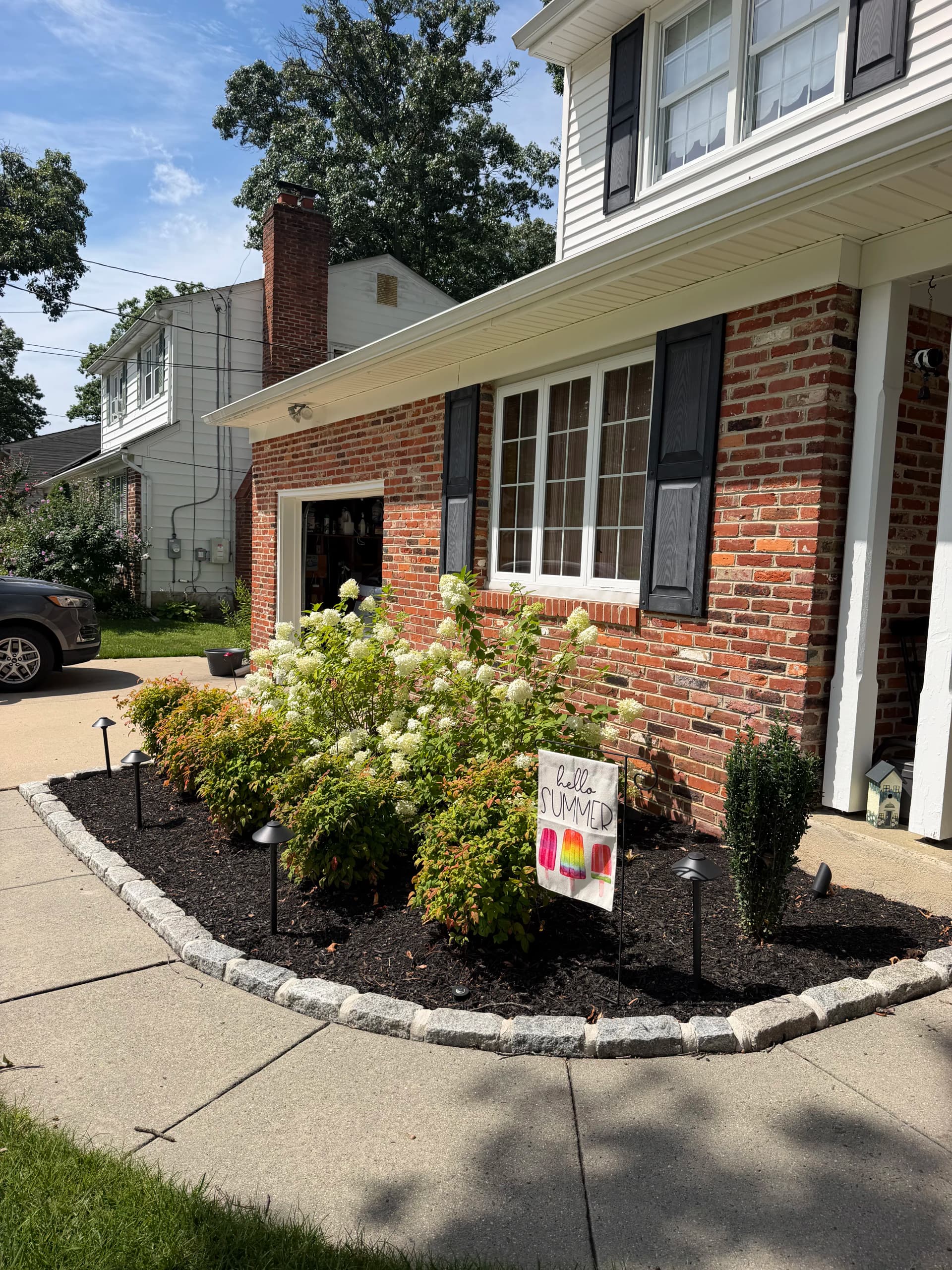 Gallery photos for Front Entrance Foundation Planting and Lighting Upgrade in Turnersville NJ: Image #3