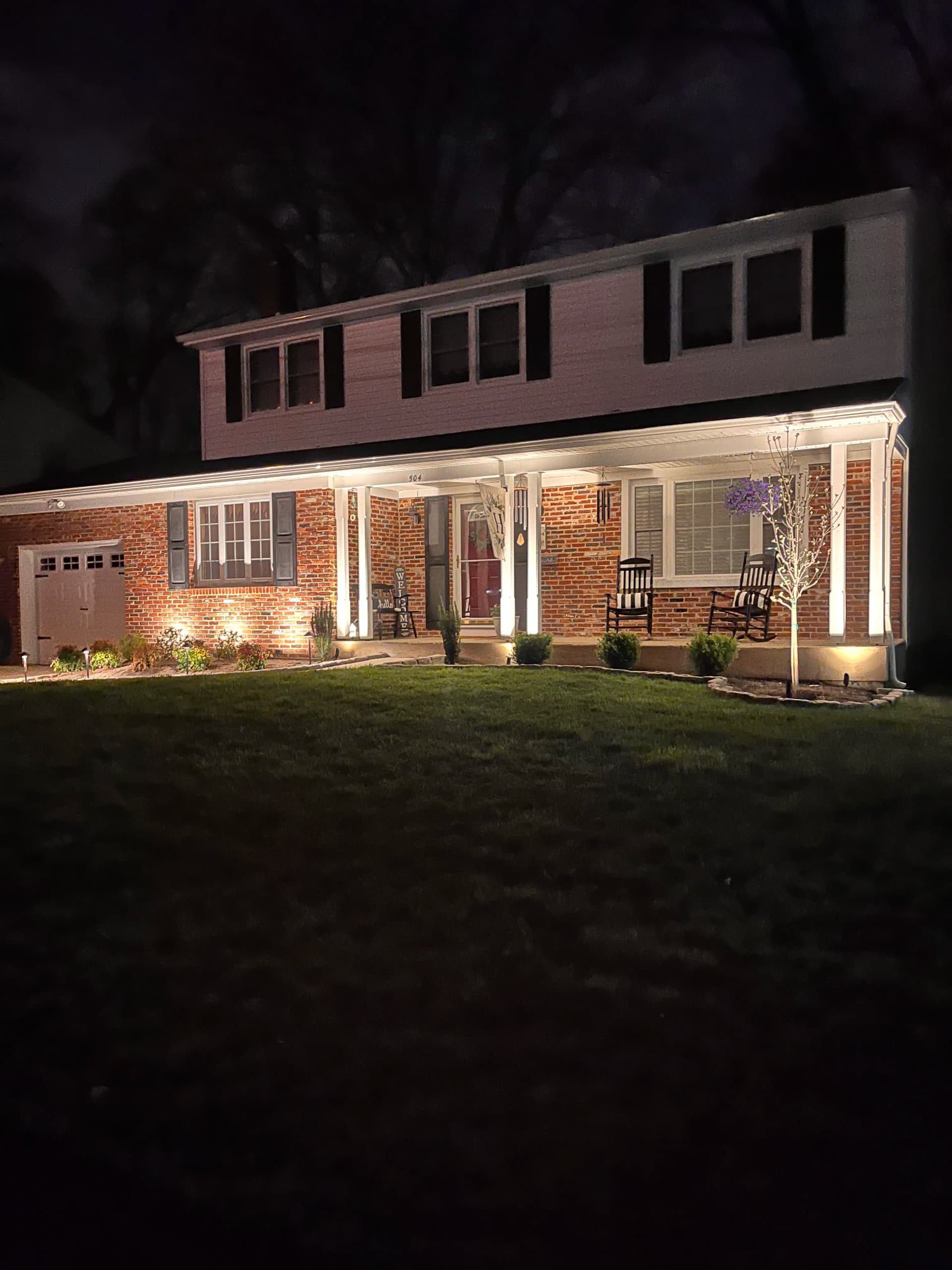 Gallery photos for Front Entrance Foundation Planting and Lighting Upgrade in Turnersville NJ: Image #5
