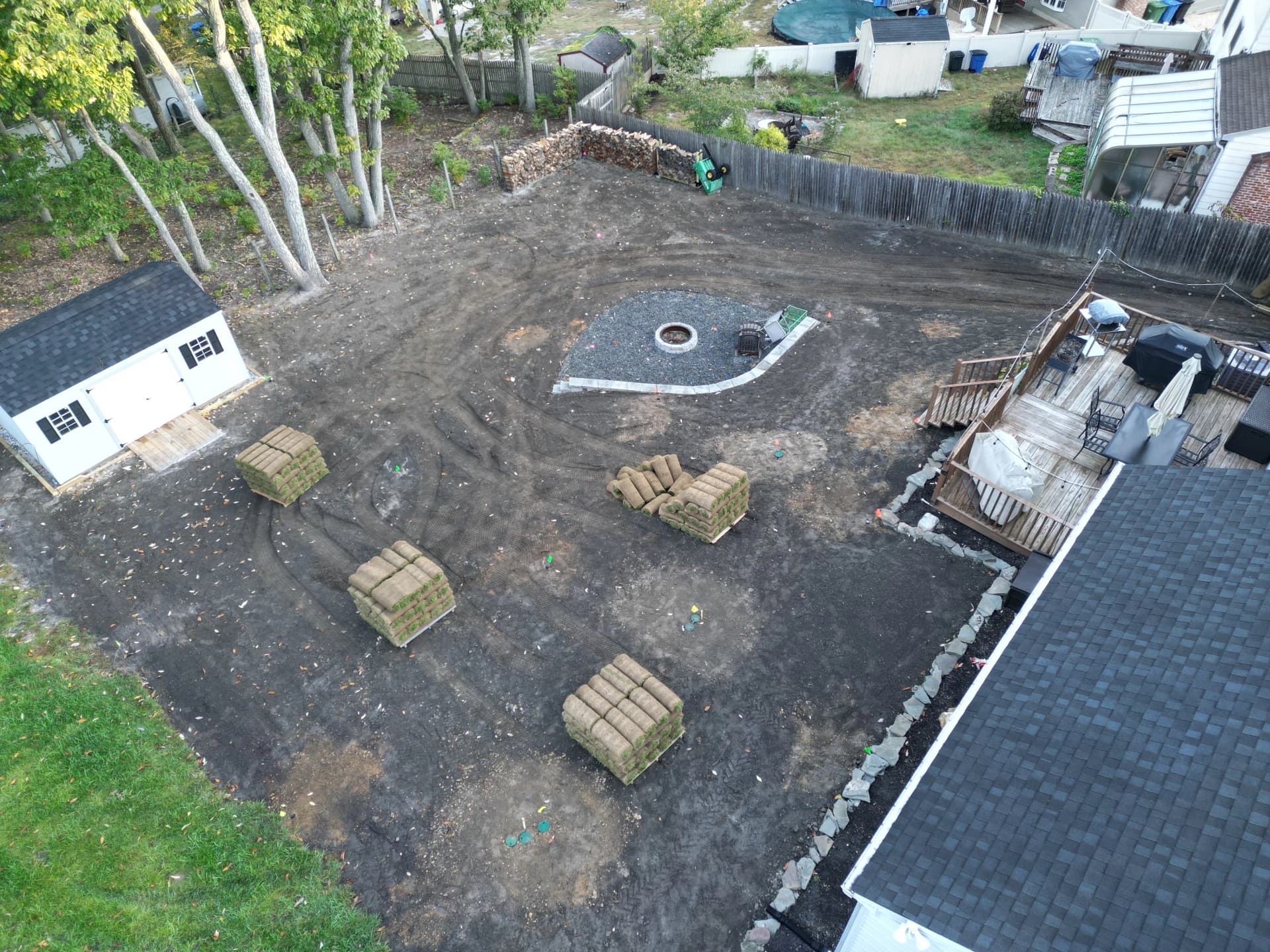 Gallery photos for 8,200 Sq. Ft. Sod Installation and Full Lawn Renovation in South Jersey: Image #3