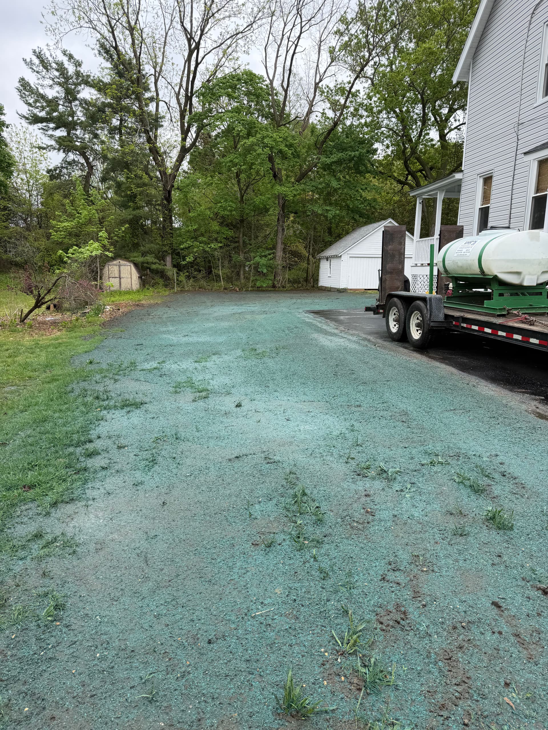 Gallery photos for Hydroseeding a Bare Yard Back to Life: Image #1
