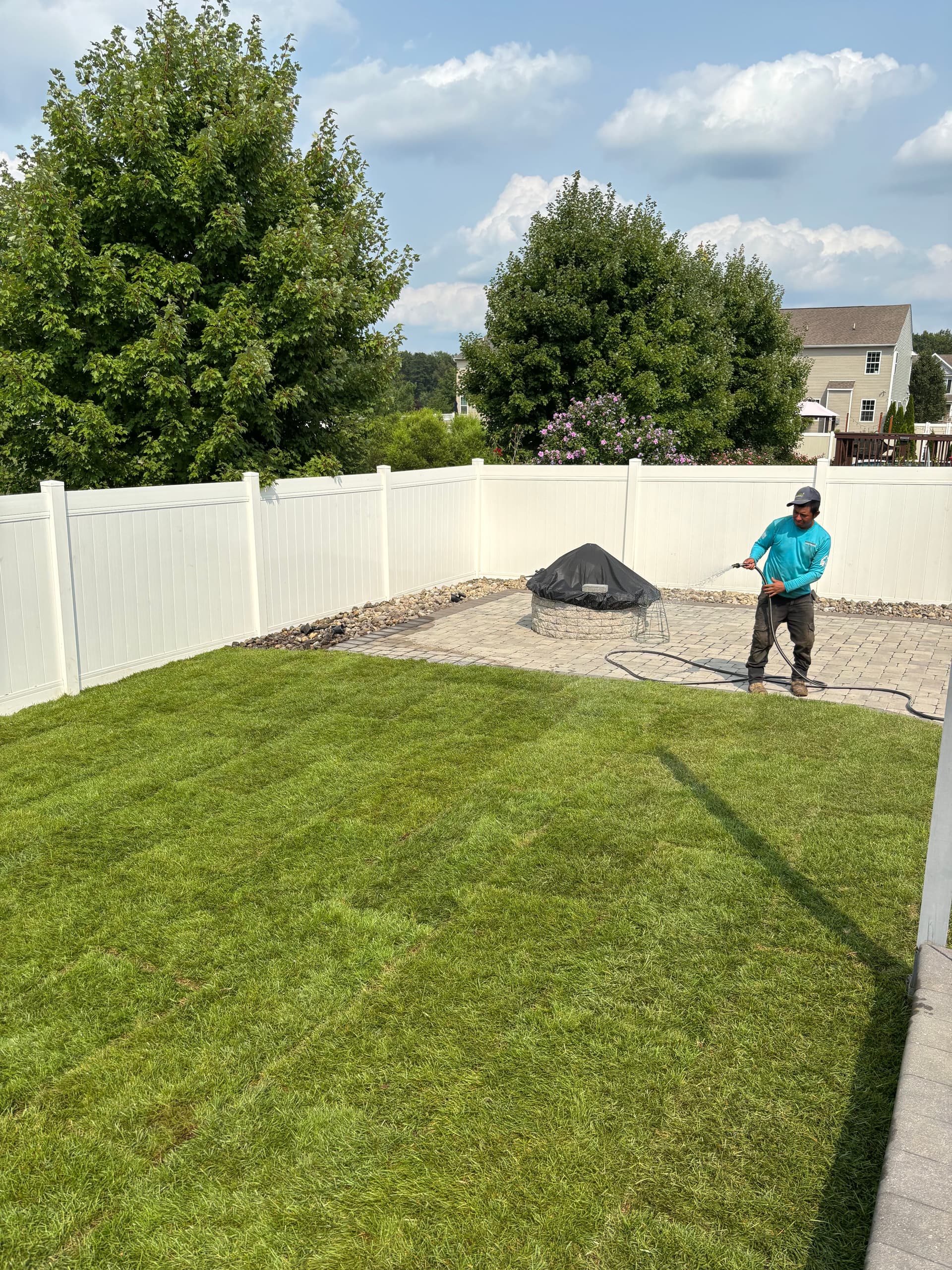 Gallery photos for New Homeowner Backyard Reset with Sod and Hardscaping: Image #4