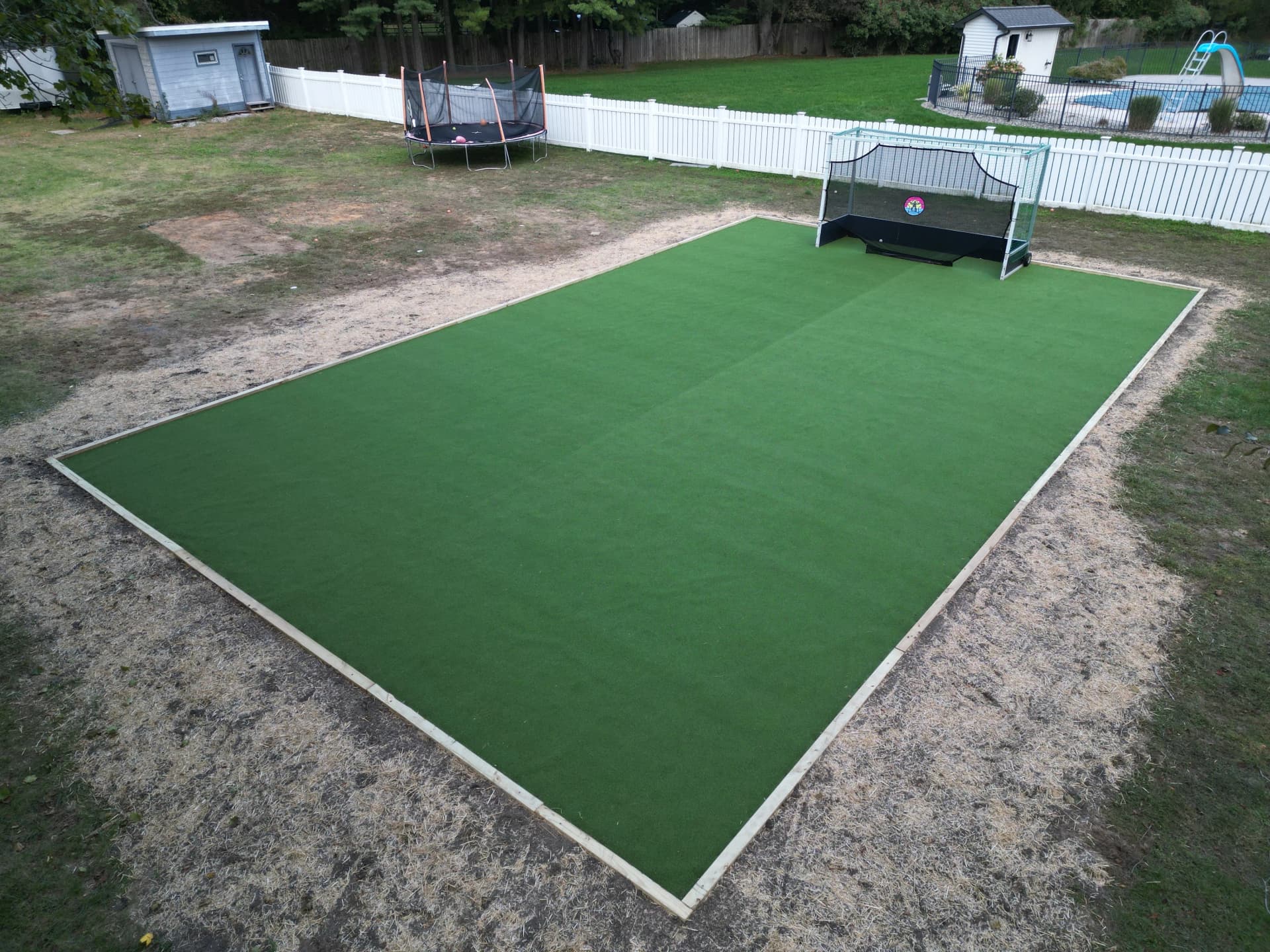 Backyard Field Hockey Practice Field Built with Artificial Turf image