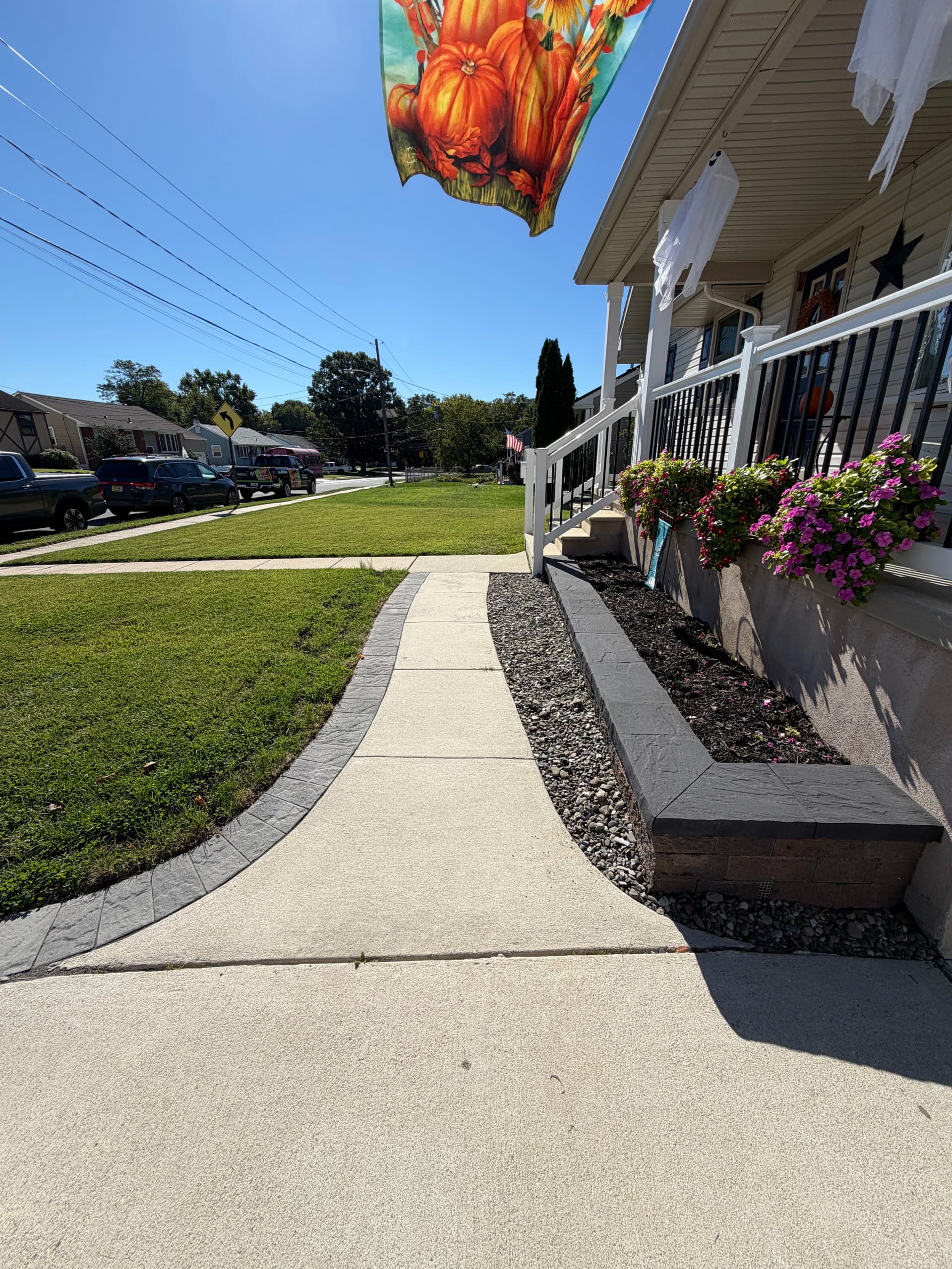 Gallery photos for Curved Garden Wall and Paver Accent Boost South Jersey Curb Appeal: Image #3