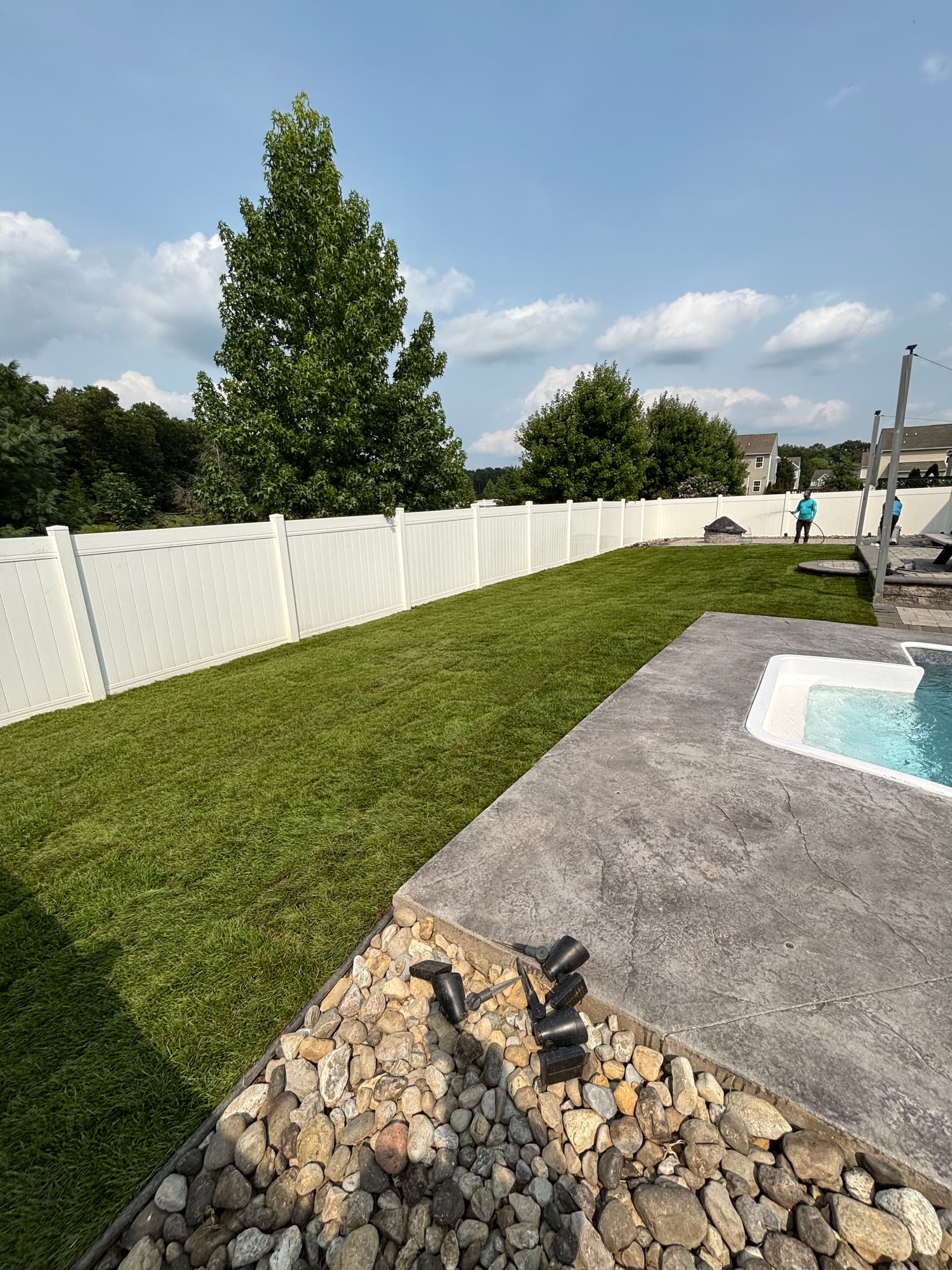 Gallery photos for New Homeowner Backyard Reset with Sod and Hardscaping: Image #1