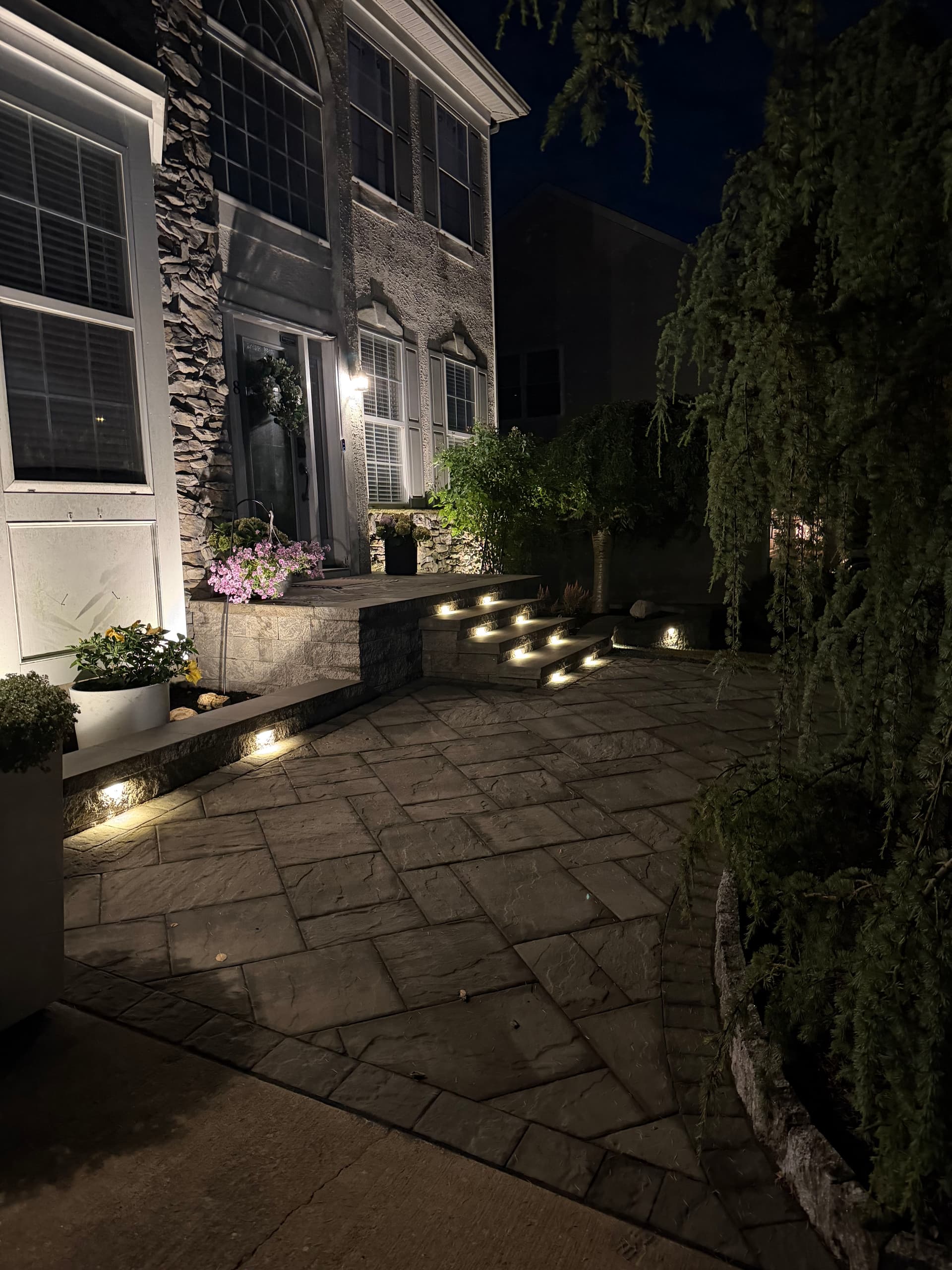 Gallery photos for Front Entry Hardscape and Lighting Overhaul in Sewell NJ: Image #7