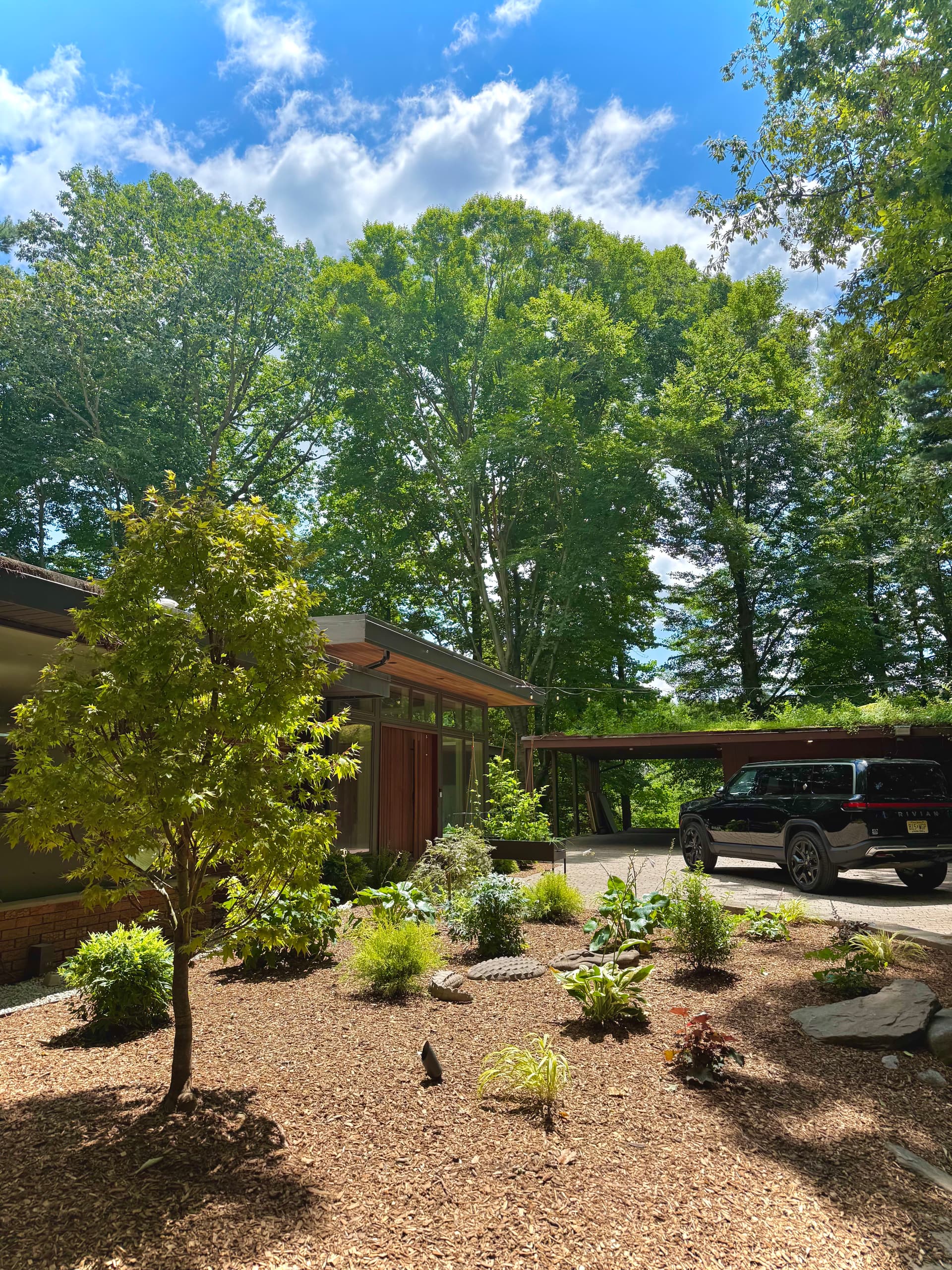 Front Entrance Overhaul with Pavers, Bluestone and Landscape Lighting image