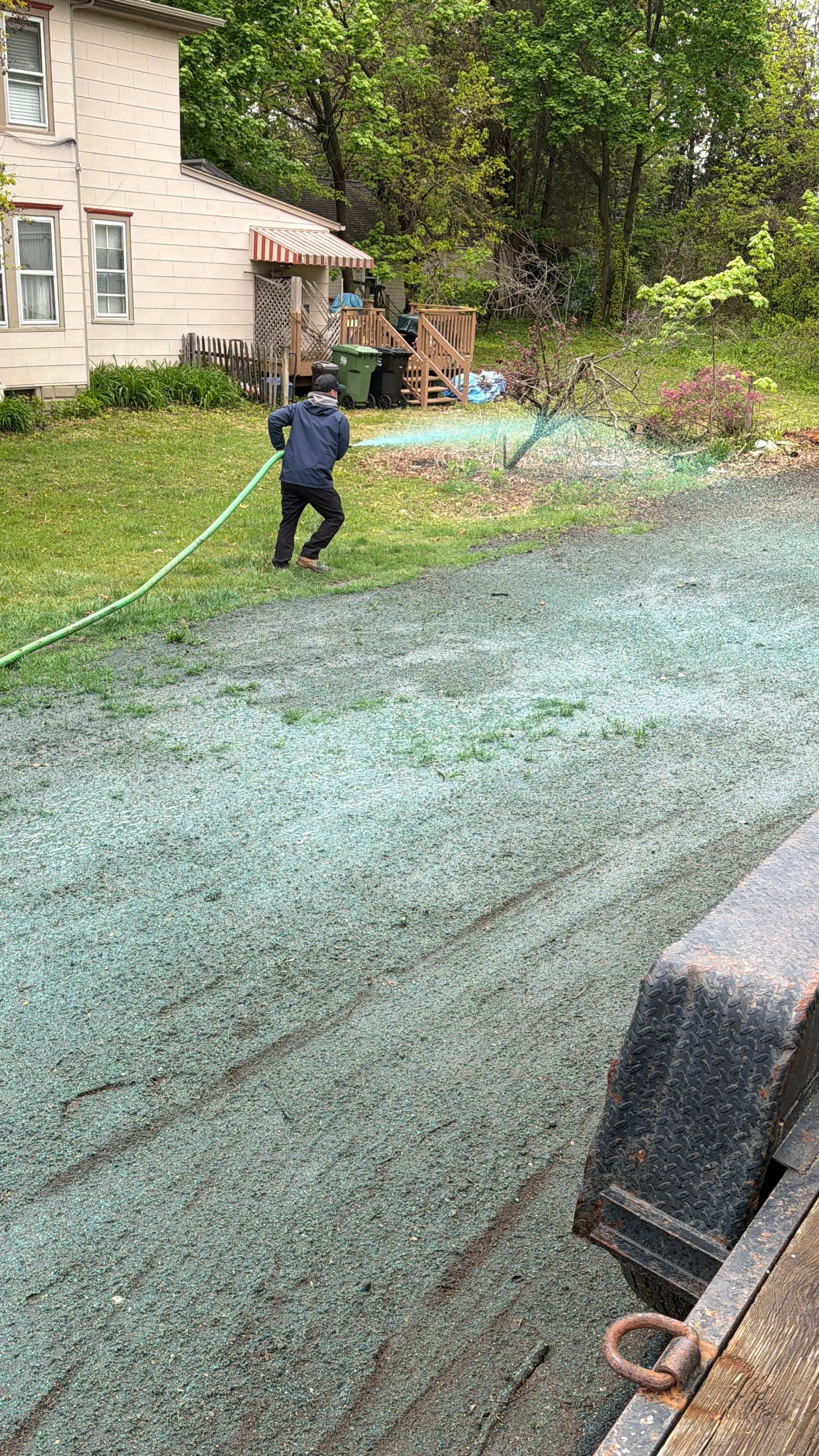 Gallery photos for Hydroseeding a Bare Yard Back to Life: Image #2