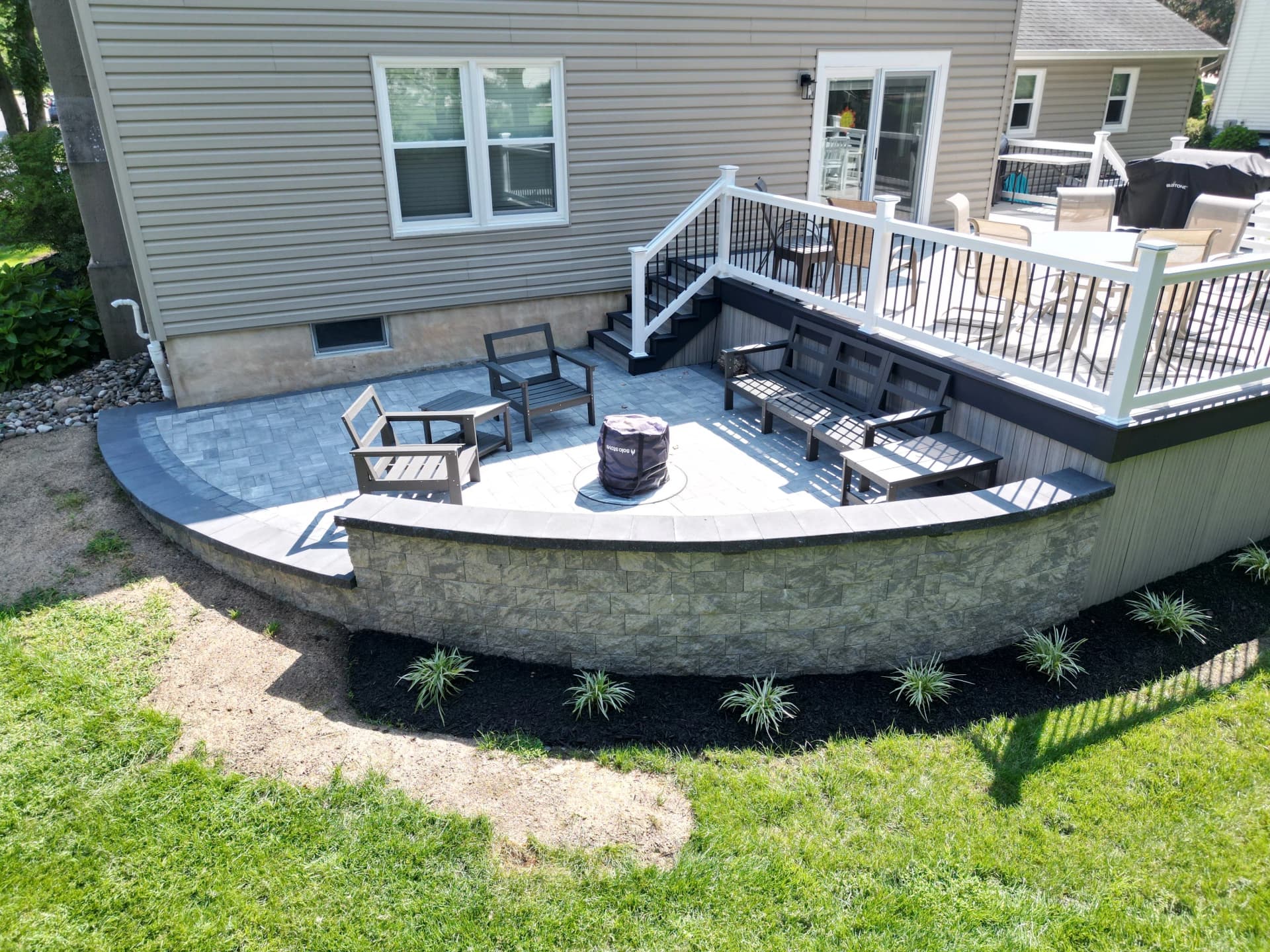 Gallery photos for Deck Meets Paver Patio - A Complete Backyard Overhaul in Voorhees NJ: Image #4