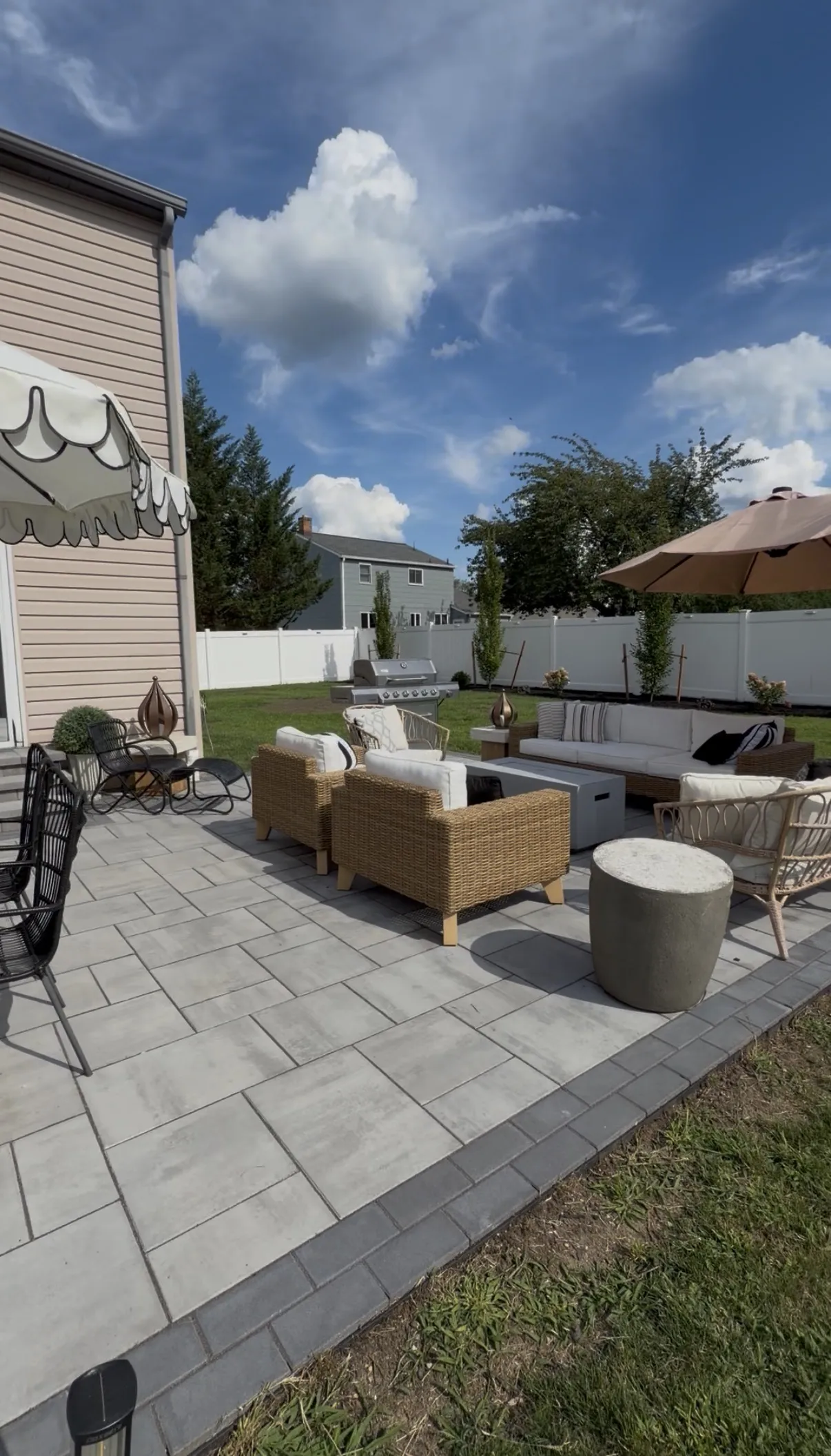 Gallery photos for Marlton Backyard Gets Pavers, Fence, and Full Landscape Makeover: Image #2