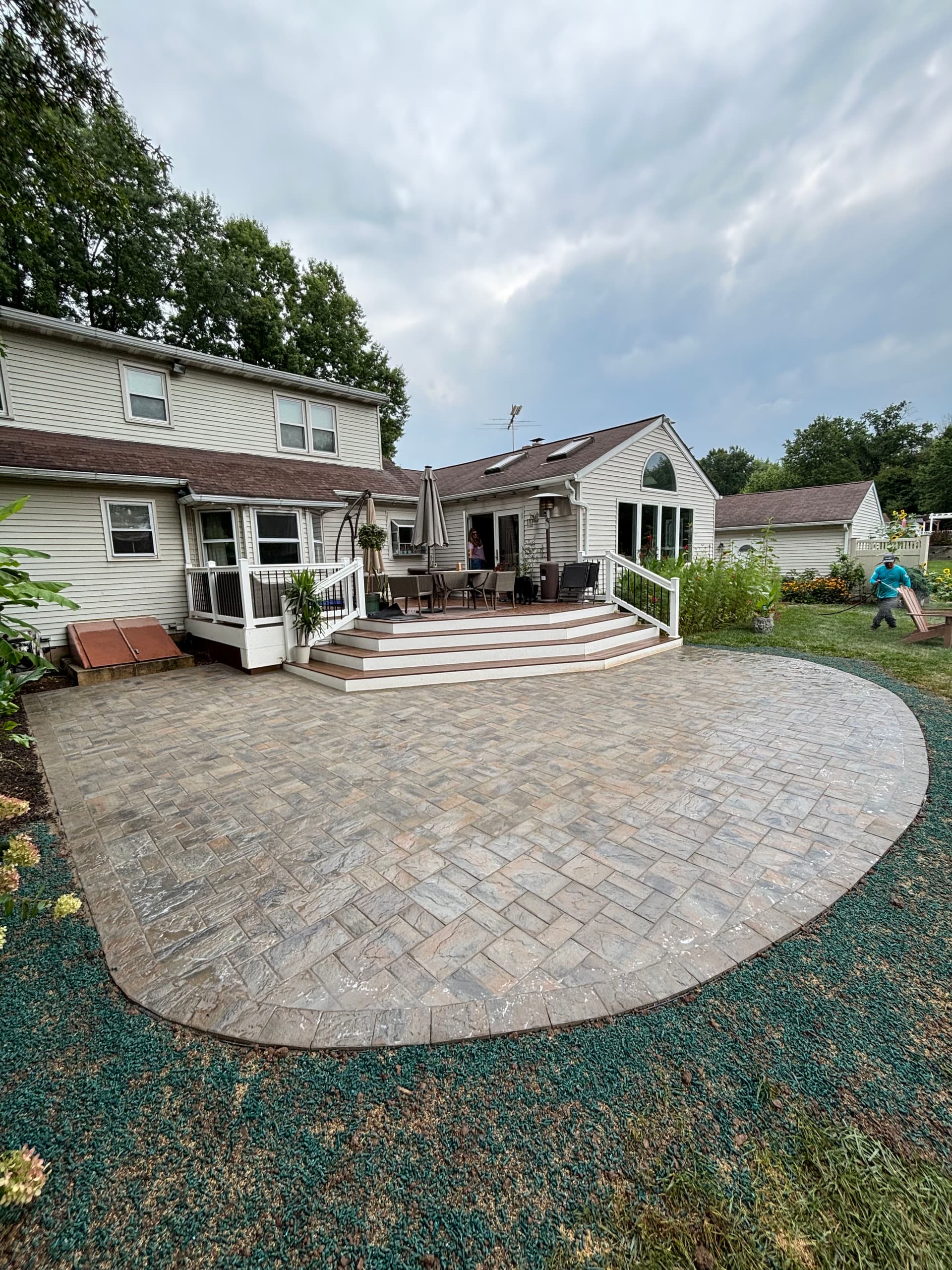 500 Sq Ft Paver Patio Upgrade Built from the Ground Up image