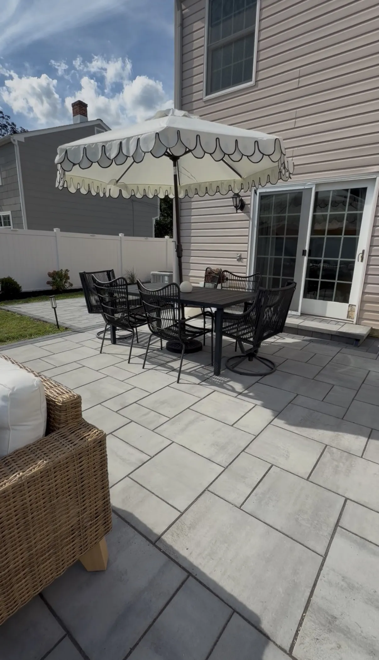 Marlton Backyard Gets Pavers, Fence, and Full Landscape Makeover image