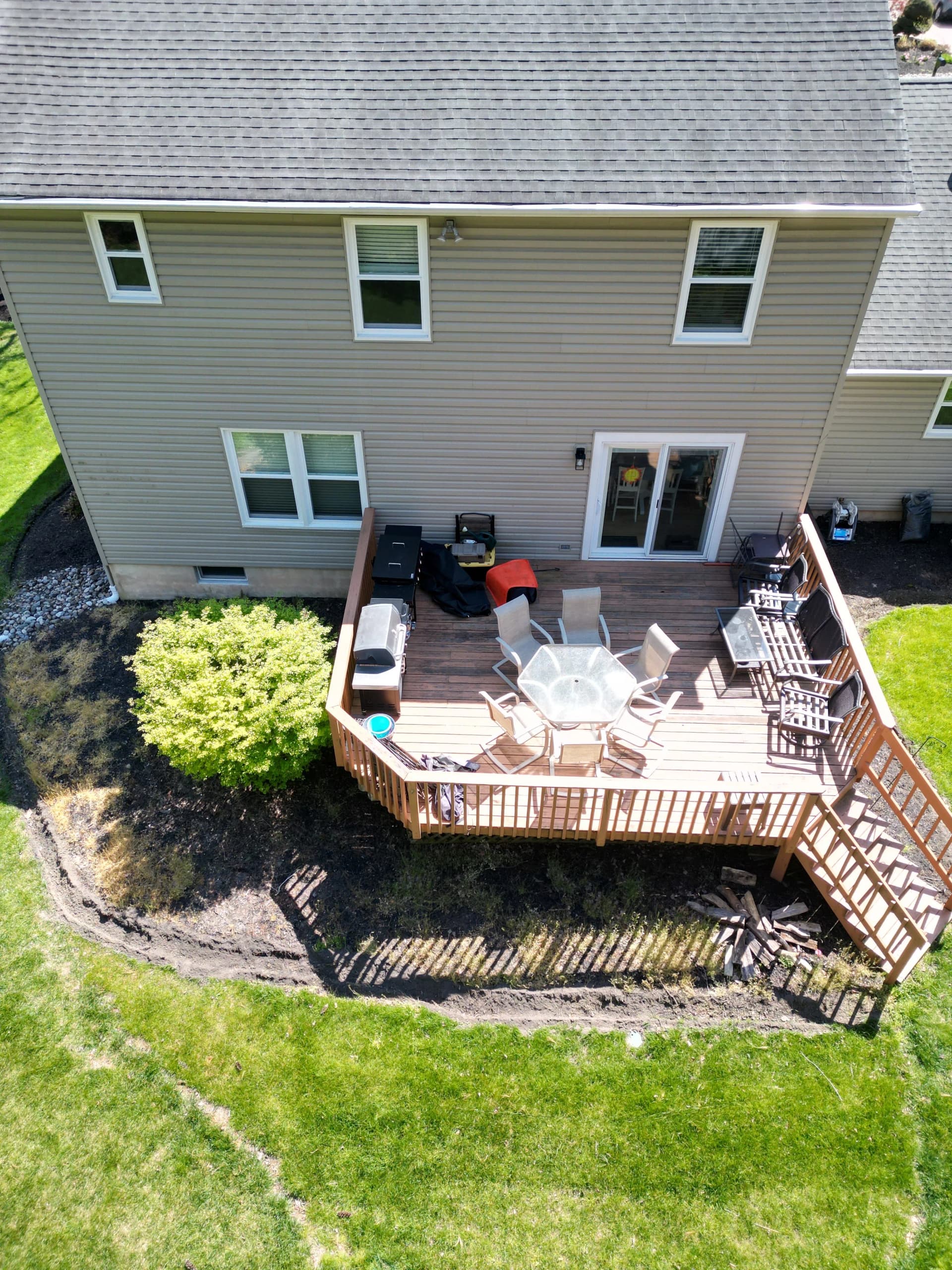 Gallery photos for Deck Meets Paver Patio - A Complete Backyard Overhaul in Voorhees NJ: Image #1