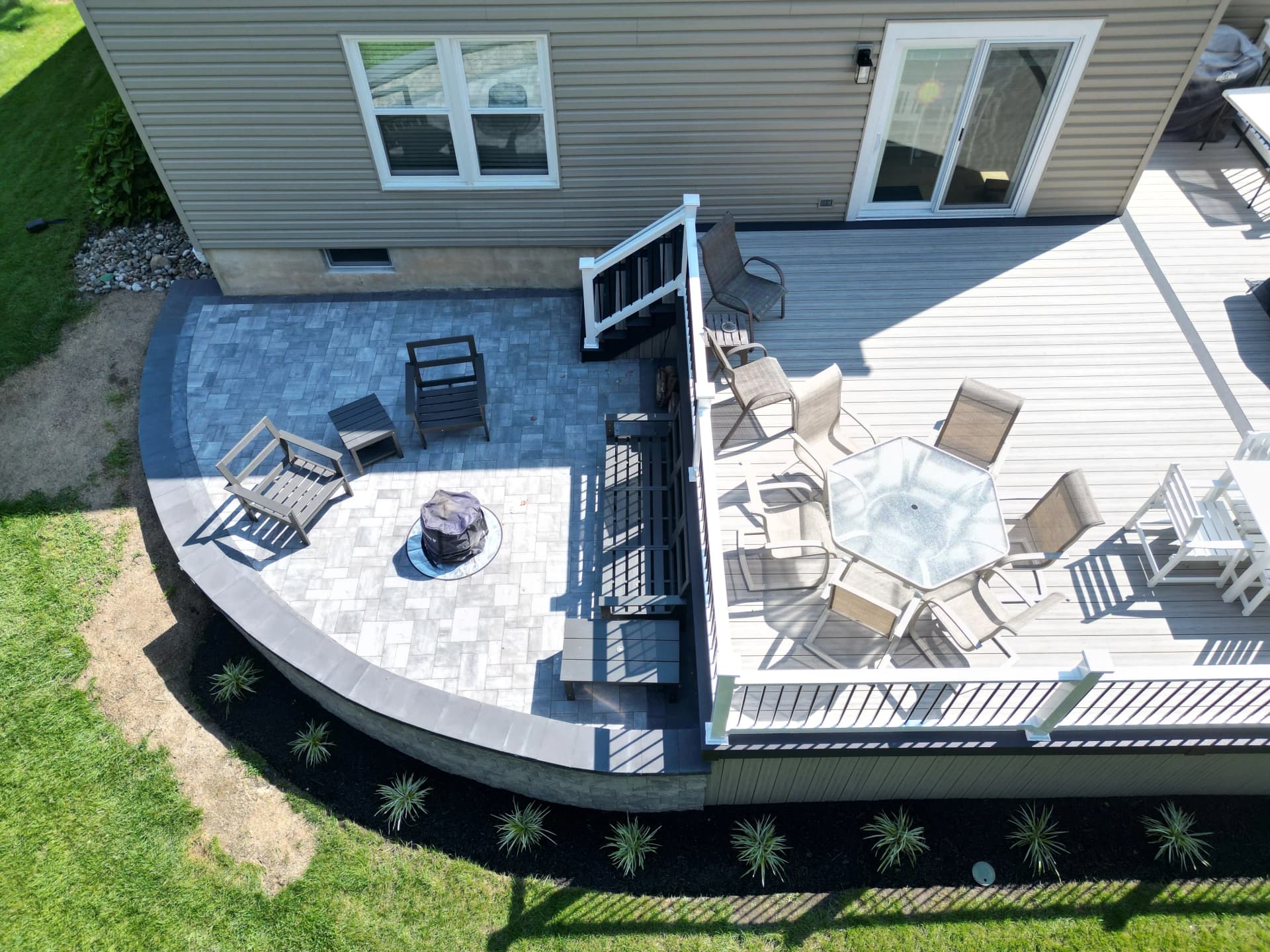 Gallery photos for Deck Meets Paver Patio - A Complete Backyard Overhaul in Voorhees NJ: Image #6