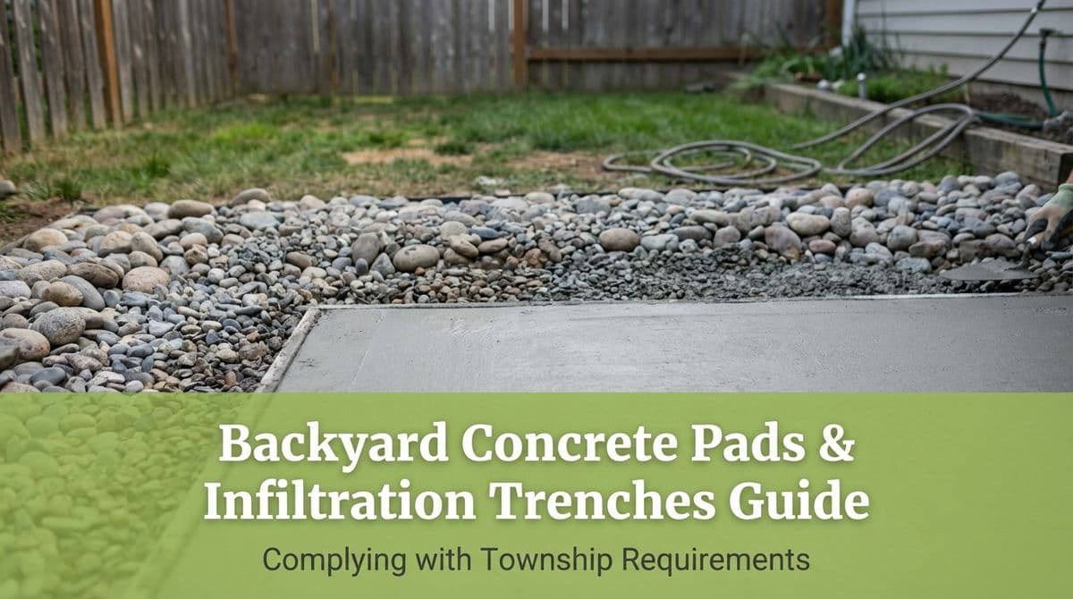 Blog post Backyard Concrete Pads & Infiltration Trenches Guide image