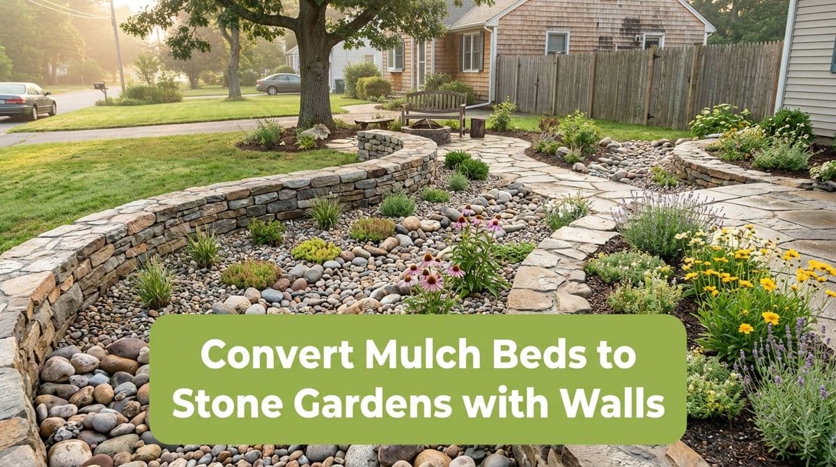 Blog post Tired of Mulch? Convert Beds to Stone Gardens with Walls image