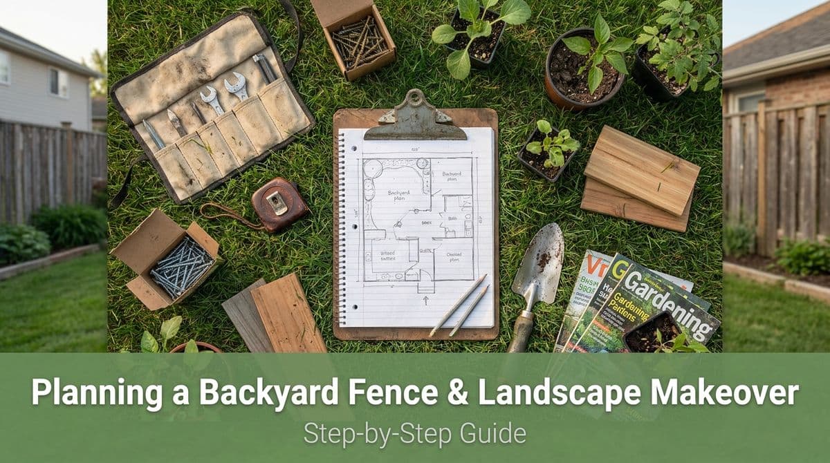 Planning a Backyard Fence & Landscape Makeover image