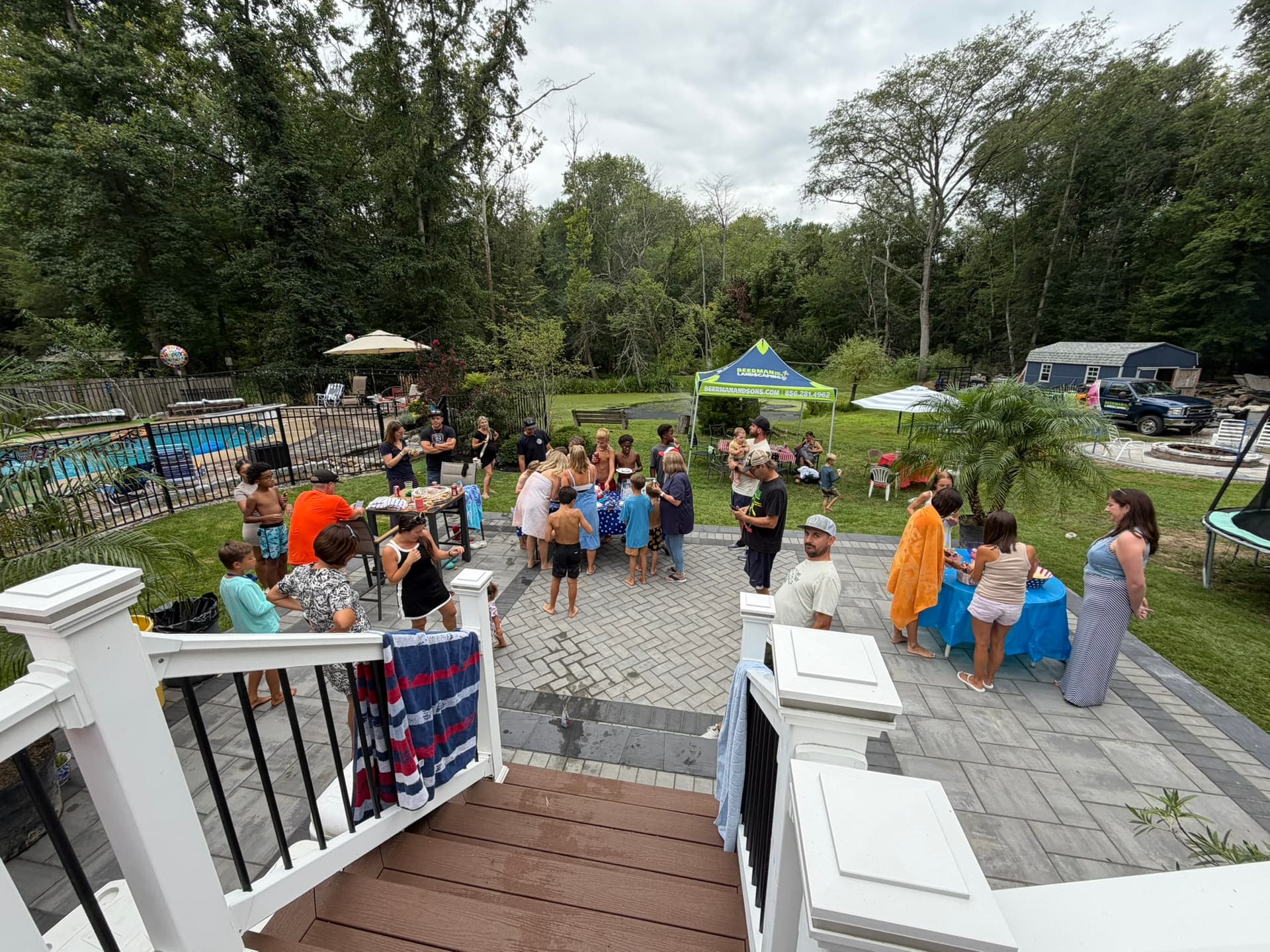 Gallery photos for We Built This Raised Paver Patio at Our Own Home: Image #4